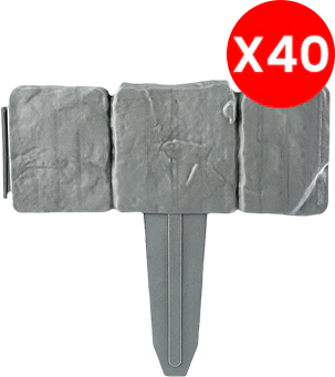 StoneEdge™ - Wetterfeste Gartenzaun-Steinoptik