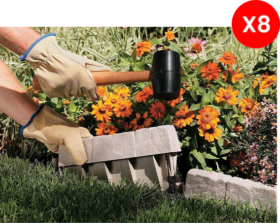StoneEdge™ - Wetterfeste Gartenzaun-Steinoptik