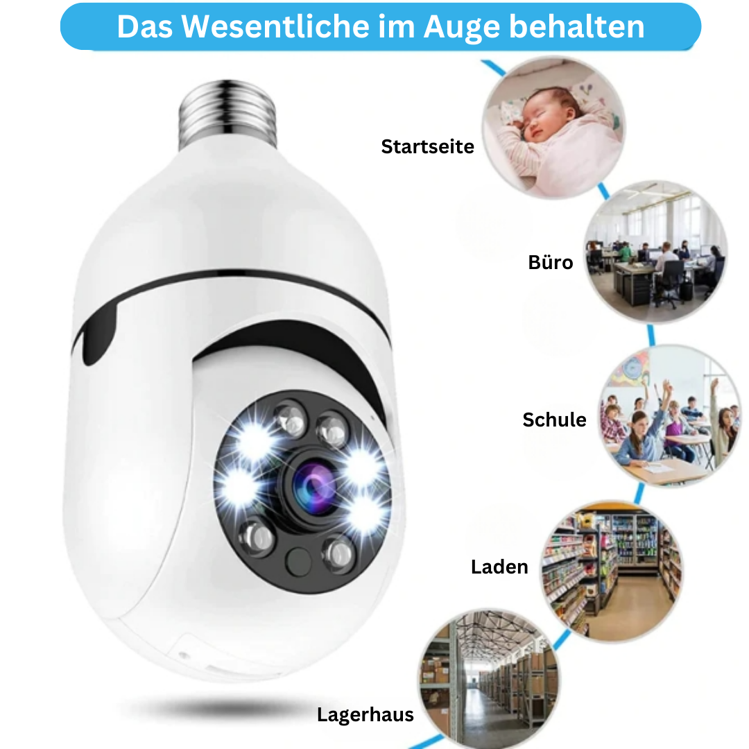 LumiGuard™ - Sicherheit Wifi Glühbirne Kamera