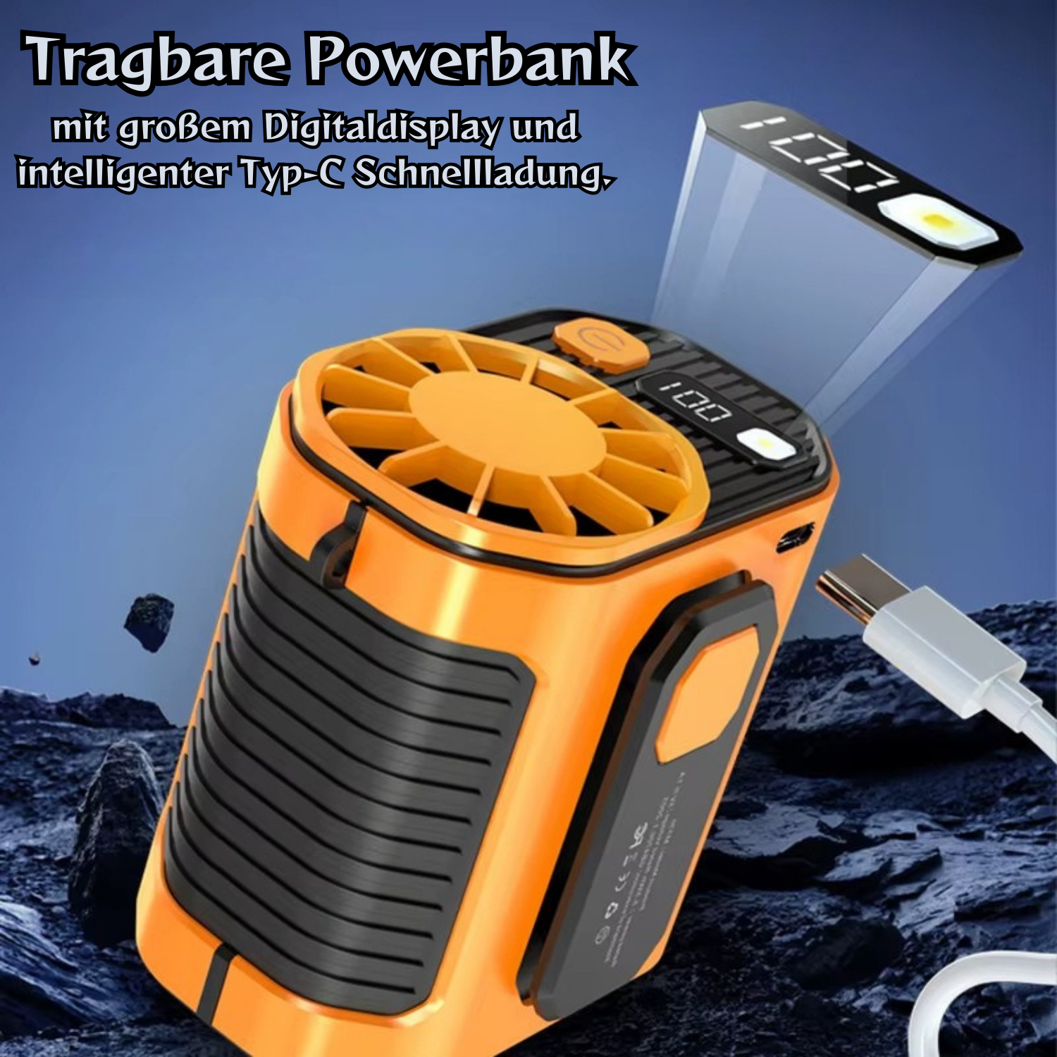 VoltAir Pro™ - 2-in-1 Hüftventilator & USB Powerbank