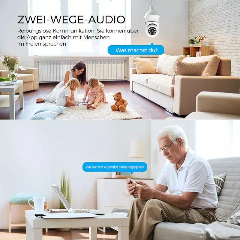 LumiGuard™ - Sicherheit Wifi Glühbirne Kamera