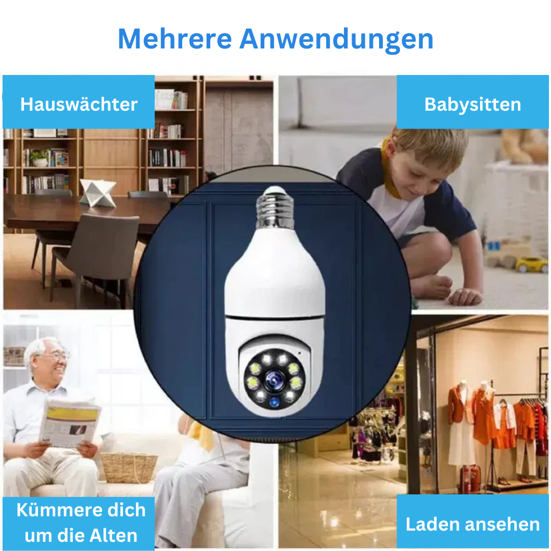 LumiGuard™ - Sicherheit Wifi Glühbirne Kamera