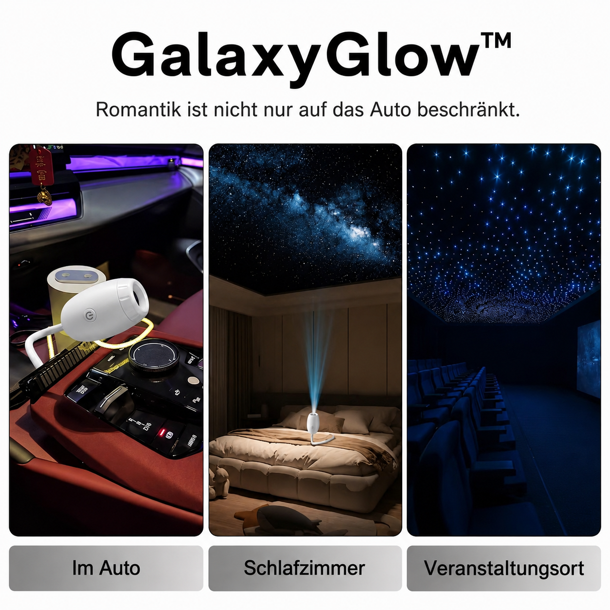 GalaxyGlow™ Verwandelt jeden Raum in eine Galaxie