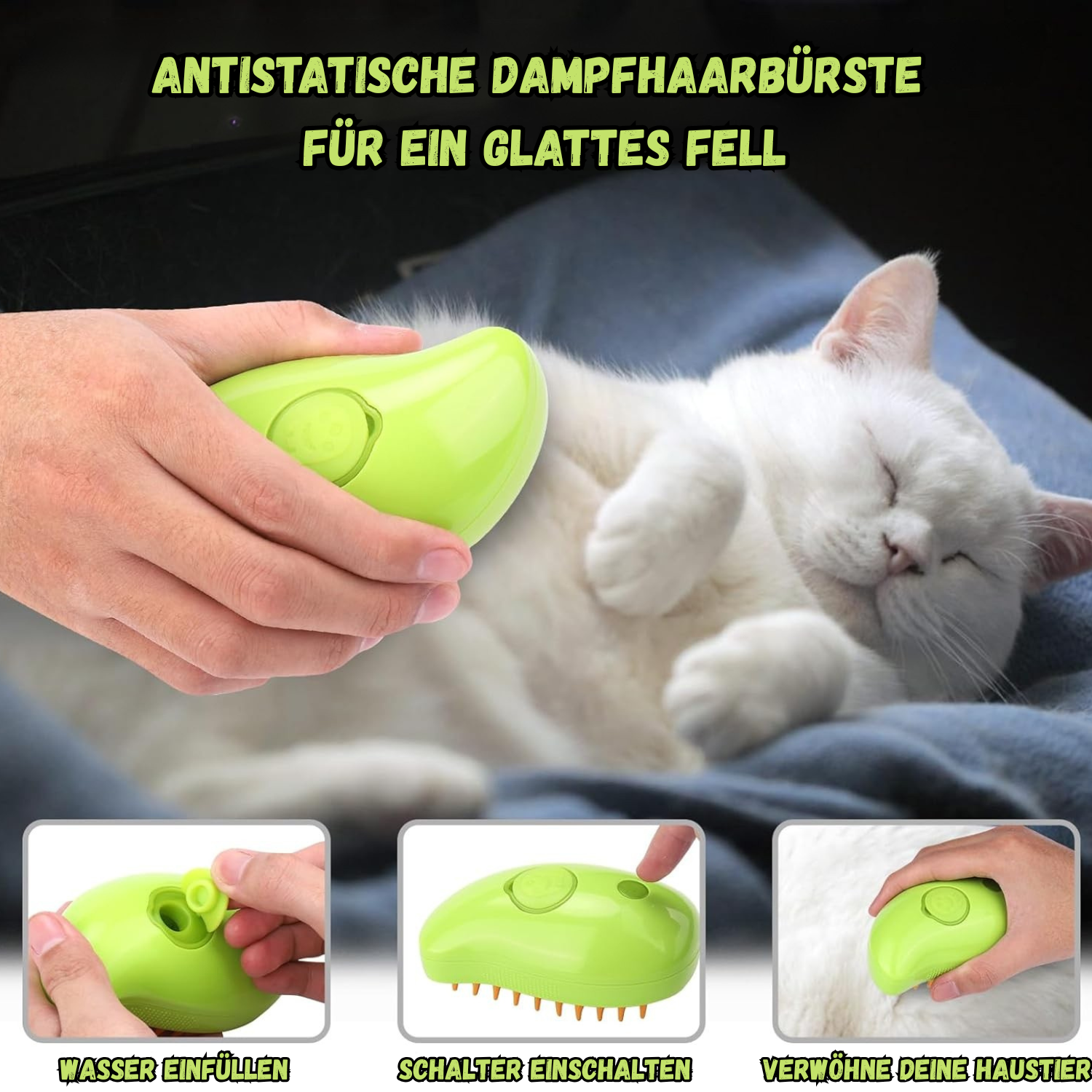 ZenPeti™ - Wasserspray-Massagekamm