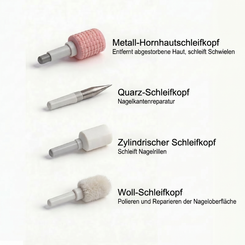 NagelPerfekt™ - Elektrisches Profi-Nagelfräser-Set