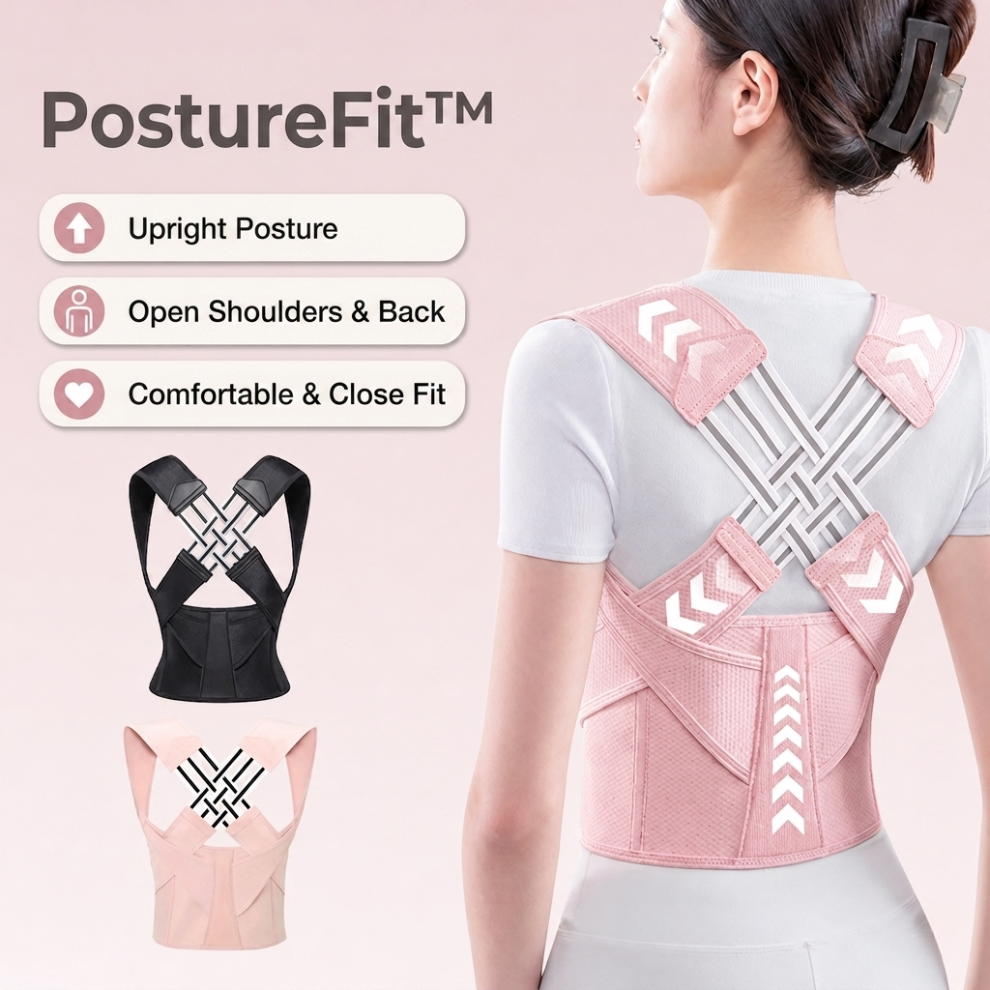 PostureFit™ – Verstellbarer Rückenstützgürtel zur Haltungskorrekt
