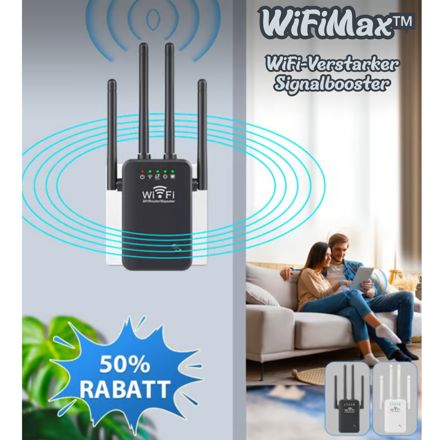 WiFiMax™- WiFi-Verstärker Signalbooster