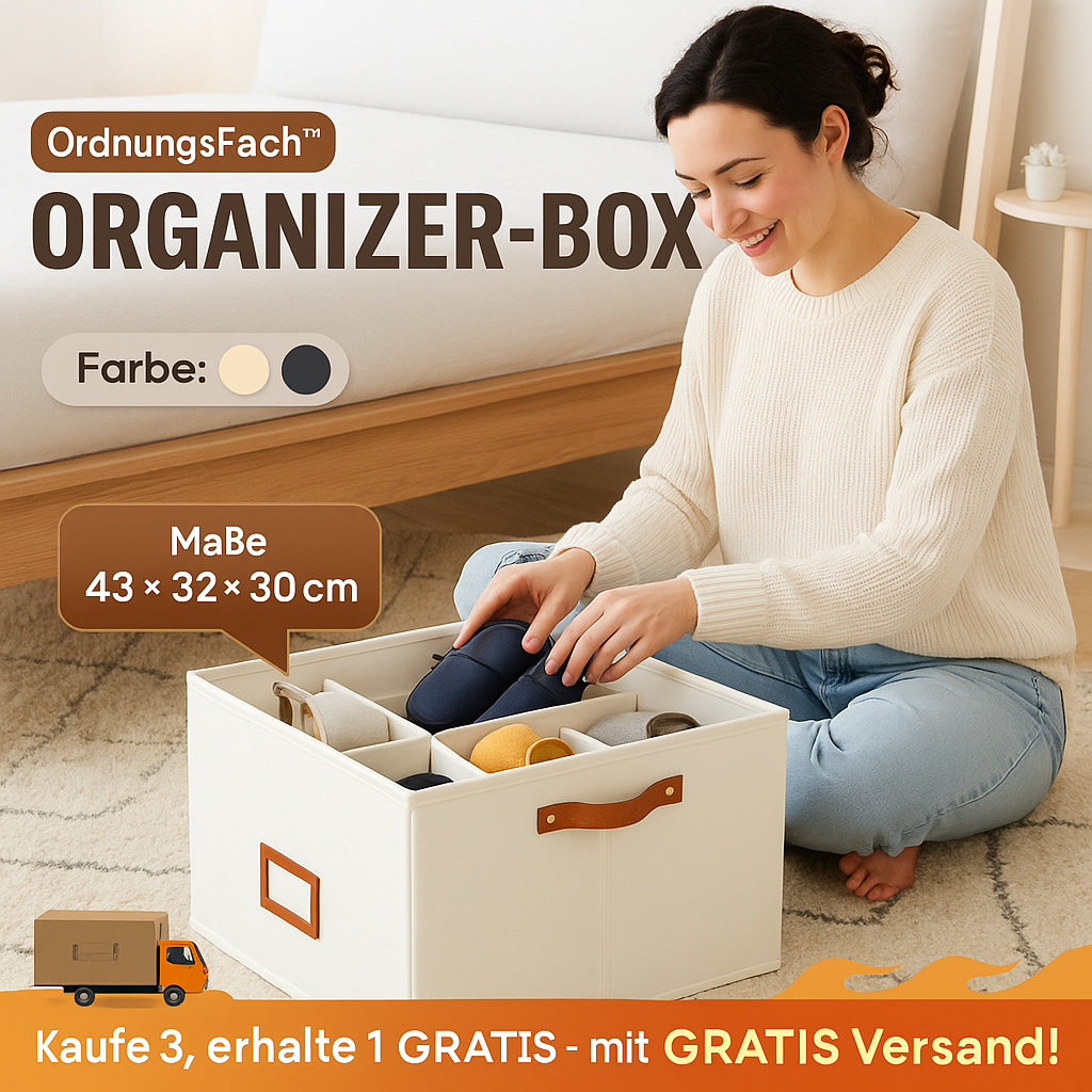 OrdnungsFach™ - Faltbarer Stoff-Schuhorganizer
