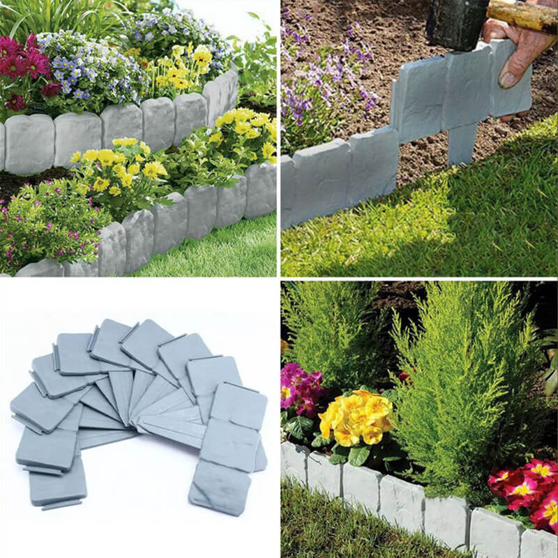 StoneEdge™ - Wetterfeste Gartenzaun-Steinoptik