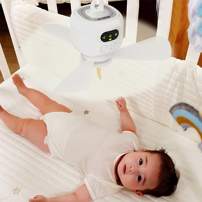 AeroLux™ - Mobiler Akku-Deckenventilator mit LED