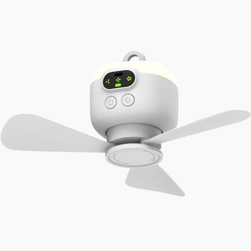AeroLux™ - Mobiler Akku-Deckenventilator mit LED