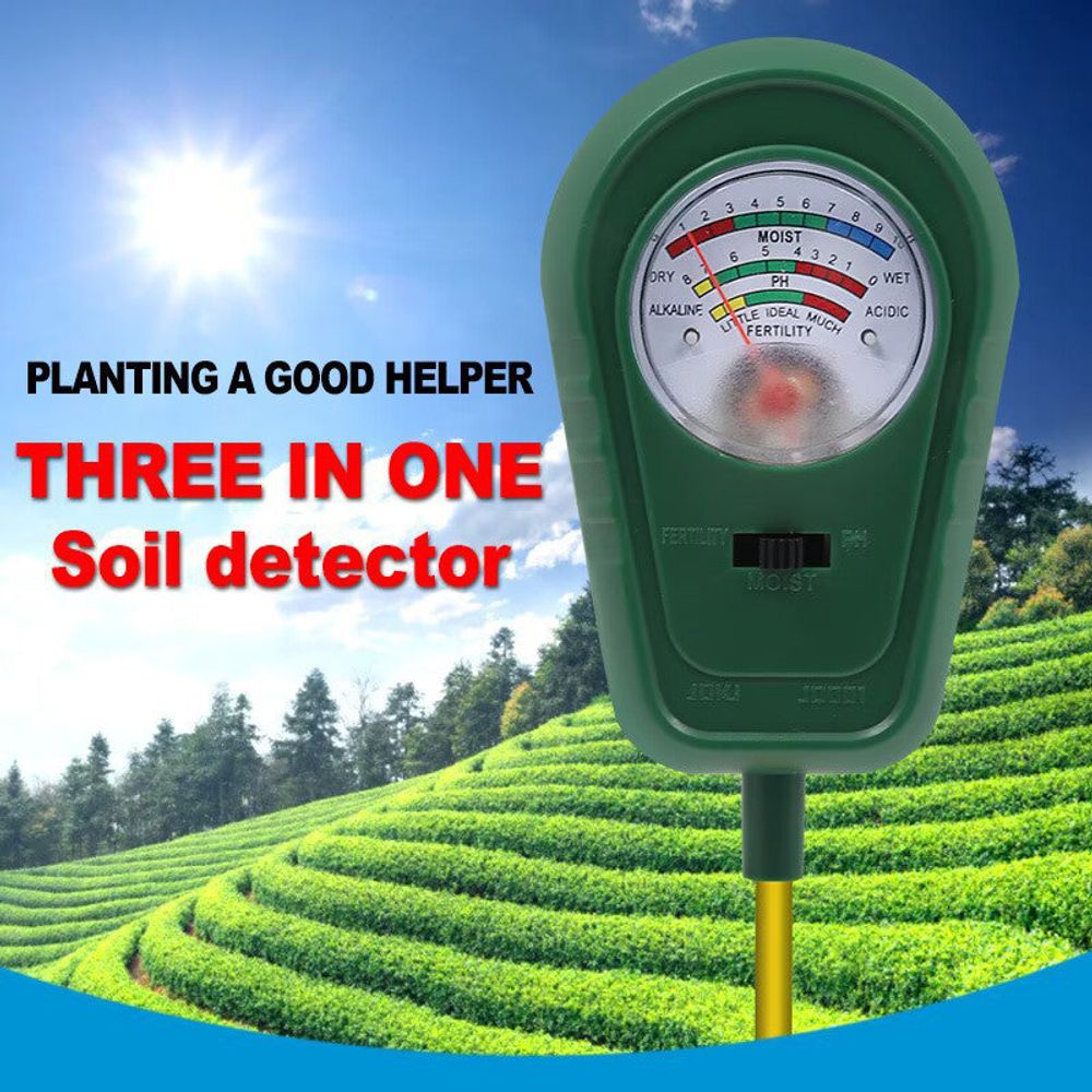 GartenVital™ - 3-in-1-Bodenanalysator mit Zeigeranzeige