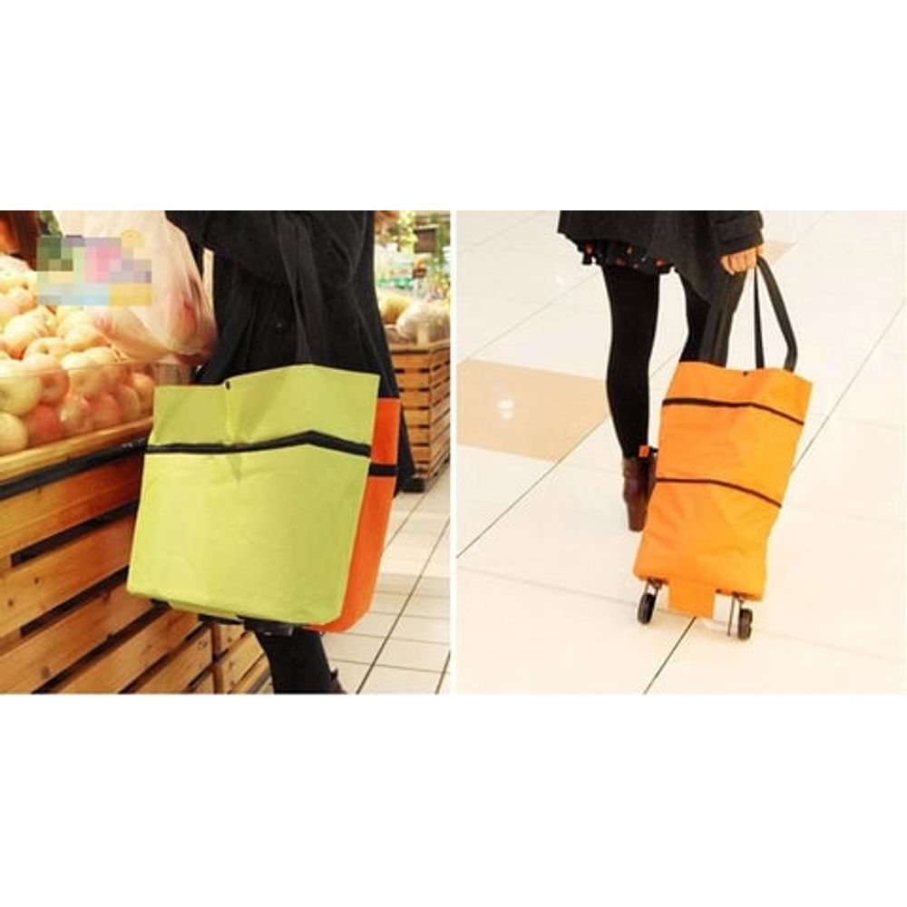 CarryFlex™ - Faltbare Einkaufstasche mit Rollen