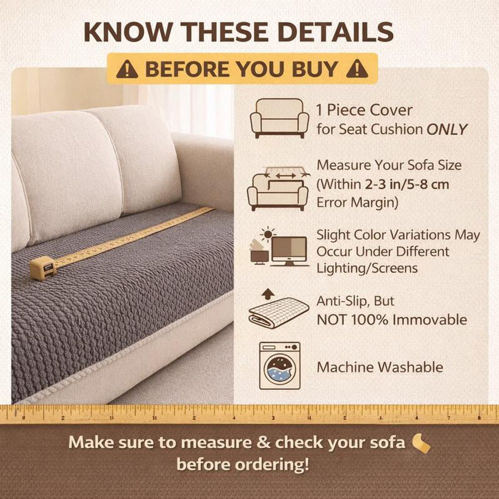CozyGuard™ - Rutschfester Premium-Sofabezug