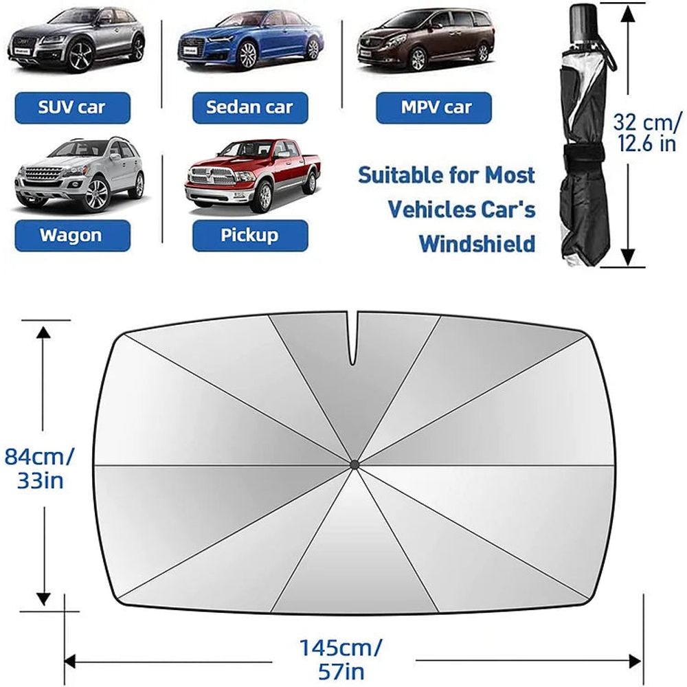 SunShield™ - Faltbarer Sonnenschutz für die Windschutzscheibe
