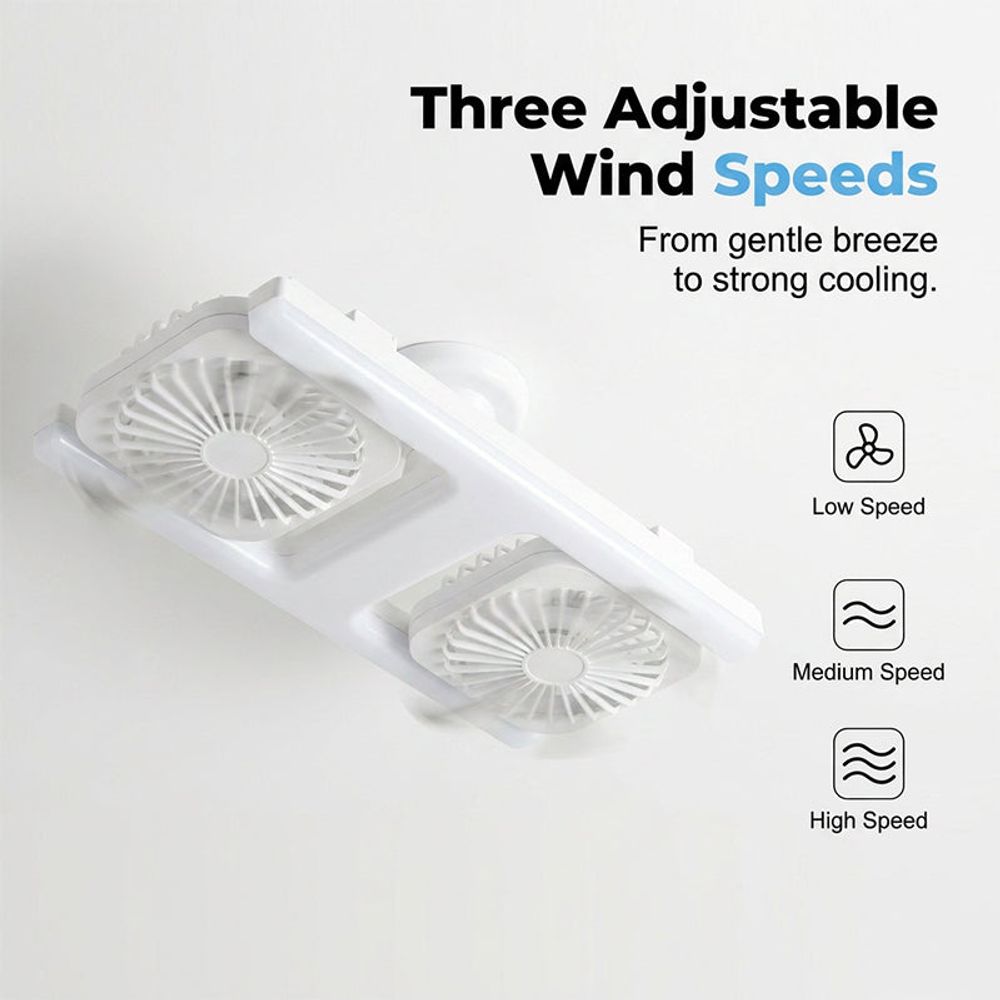 AeroLux™ - Doppel-Deckenventilator mit LED-Licht