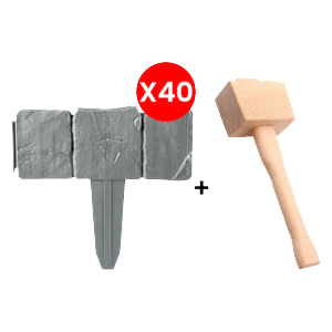 StoneEdge™ - Wetterfeste Gartenzaun-Steinoptik