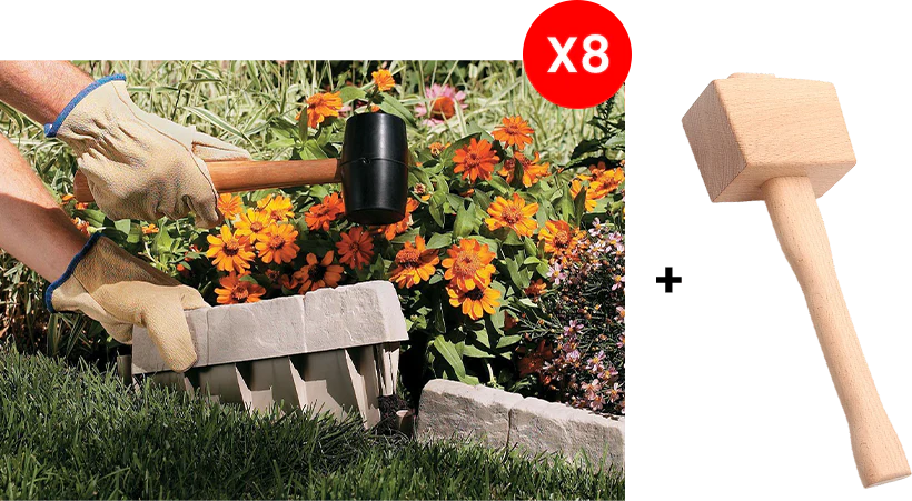 StoneEdge™ - Wetterfeste Gartenzaun-Steinoptik