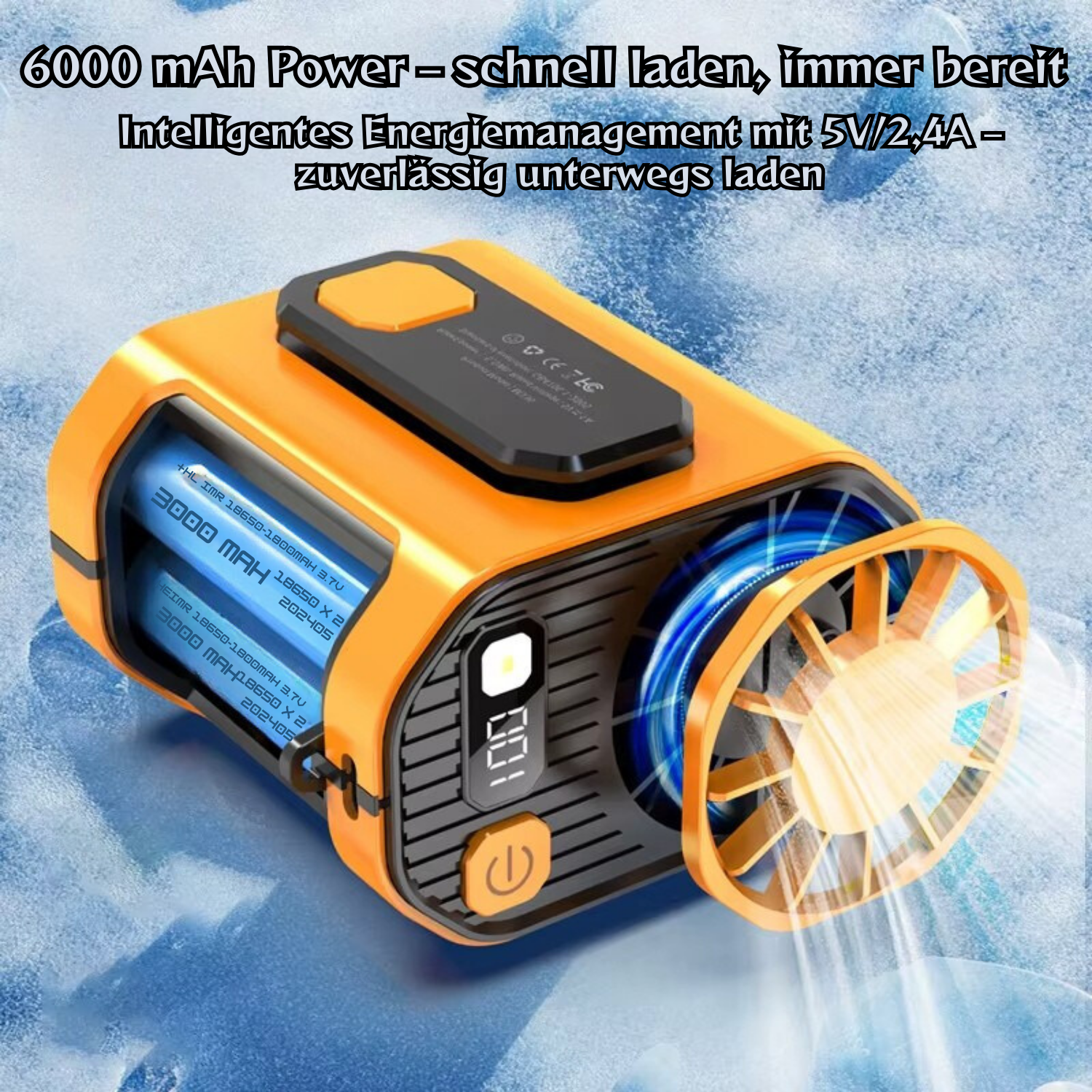 VoltAir Pro™ - 2-in-1 Hüftventilator & USB Powerbank