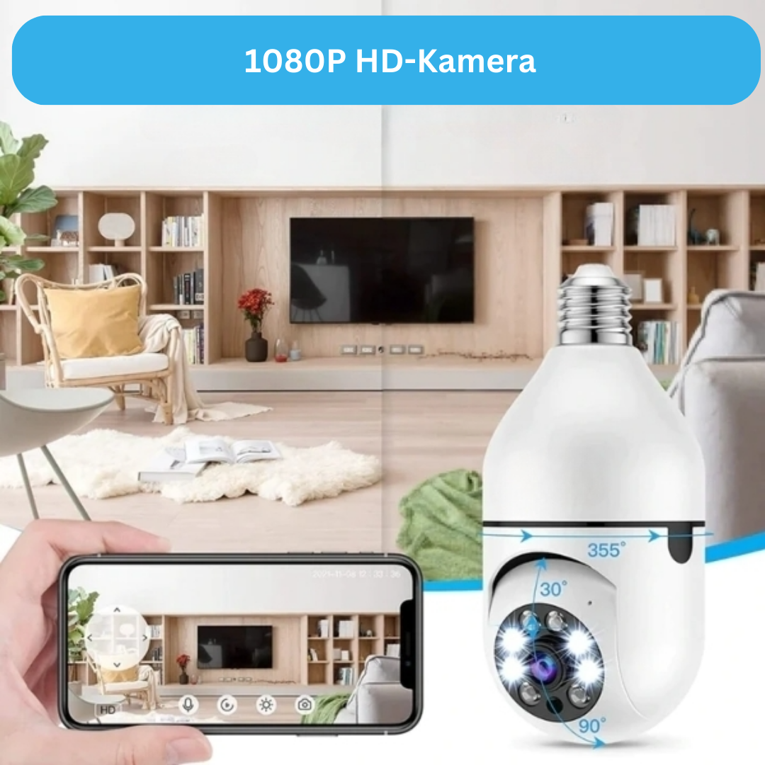 LumiGuard™ - Sicherheit Wifi Glühbirne Kamera