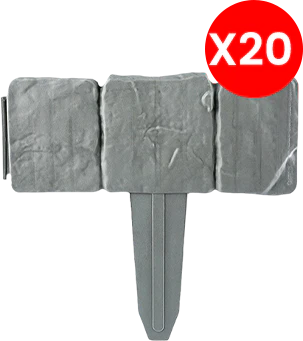 StoneEdge™ - Wetterfeste Gartenzaun-Steinoptik