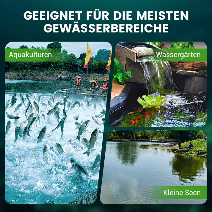 AquaVital Pro™ - Premium Teichpflege-Pulver Wasserklärer & Algenkontrolle