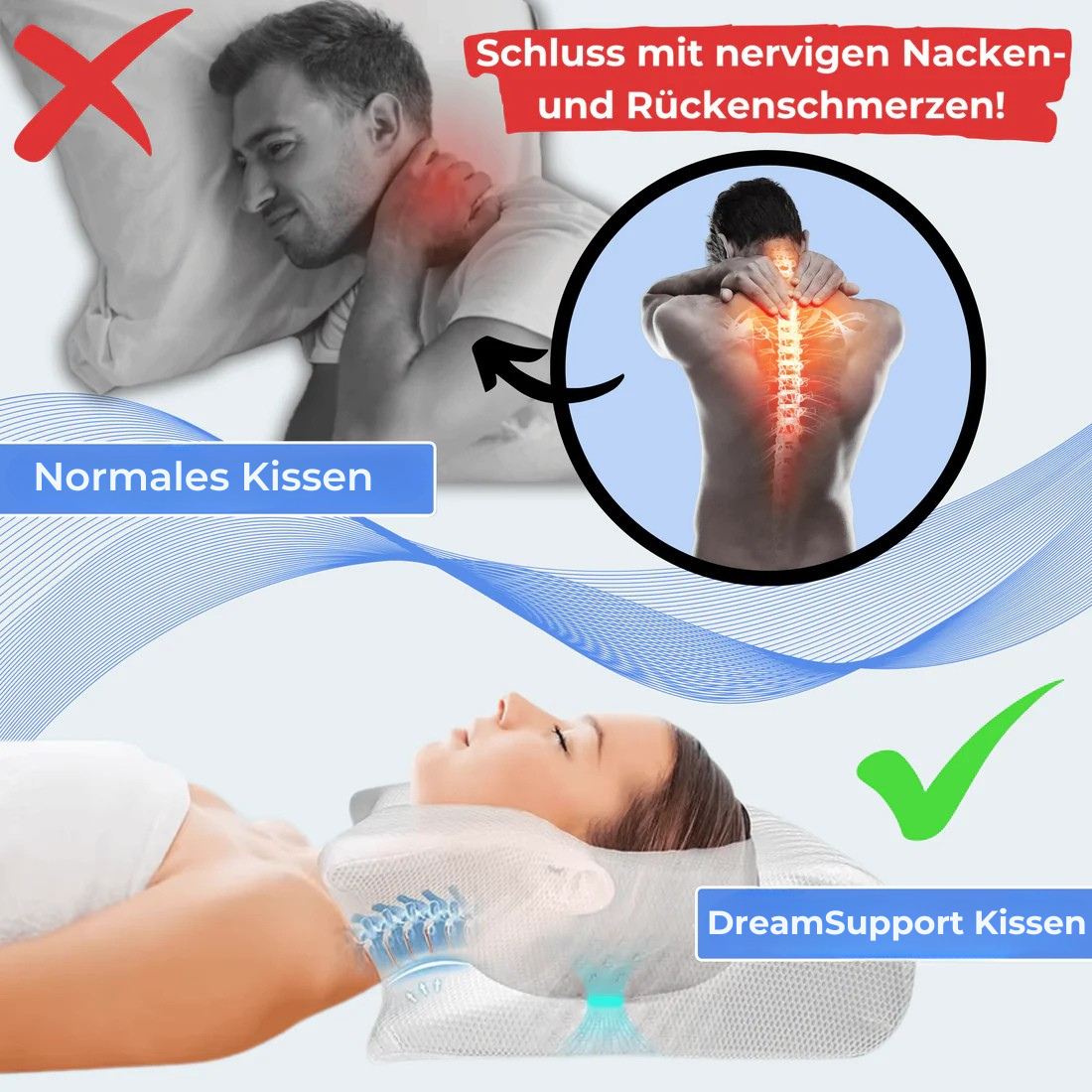 DreamSupport™ – Orthopädisches Design für gesunden Schlaf