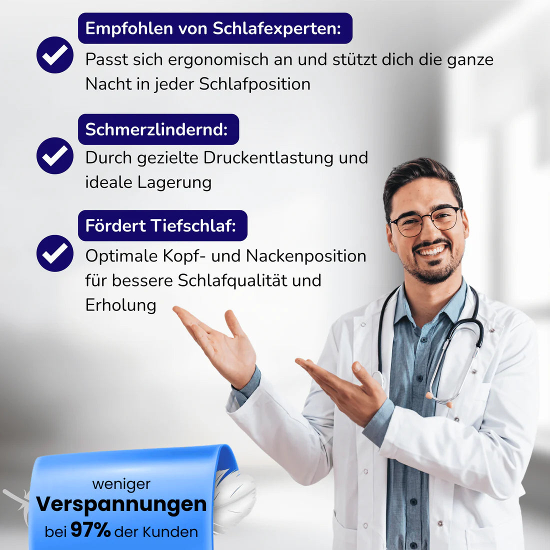 DreamSupport™ – Orthopädisches Design für gesunden Schlaf