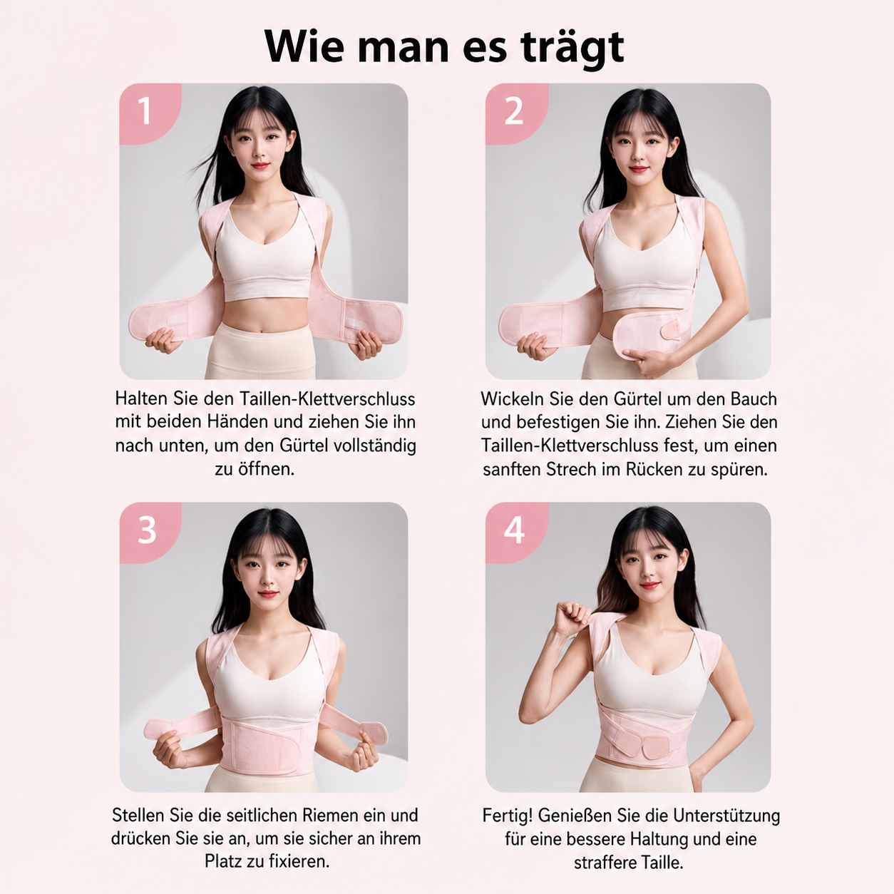 PostureFit™ – Verstellbarer Rückenstützgürtel zur Haltungs­korrekt