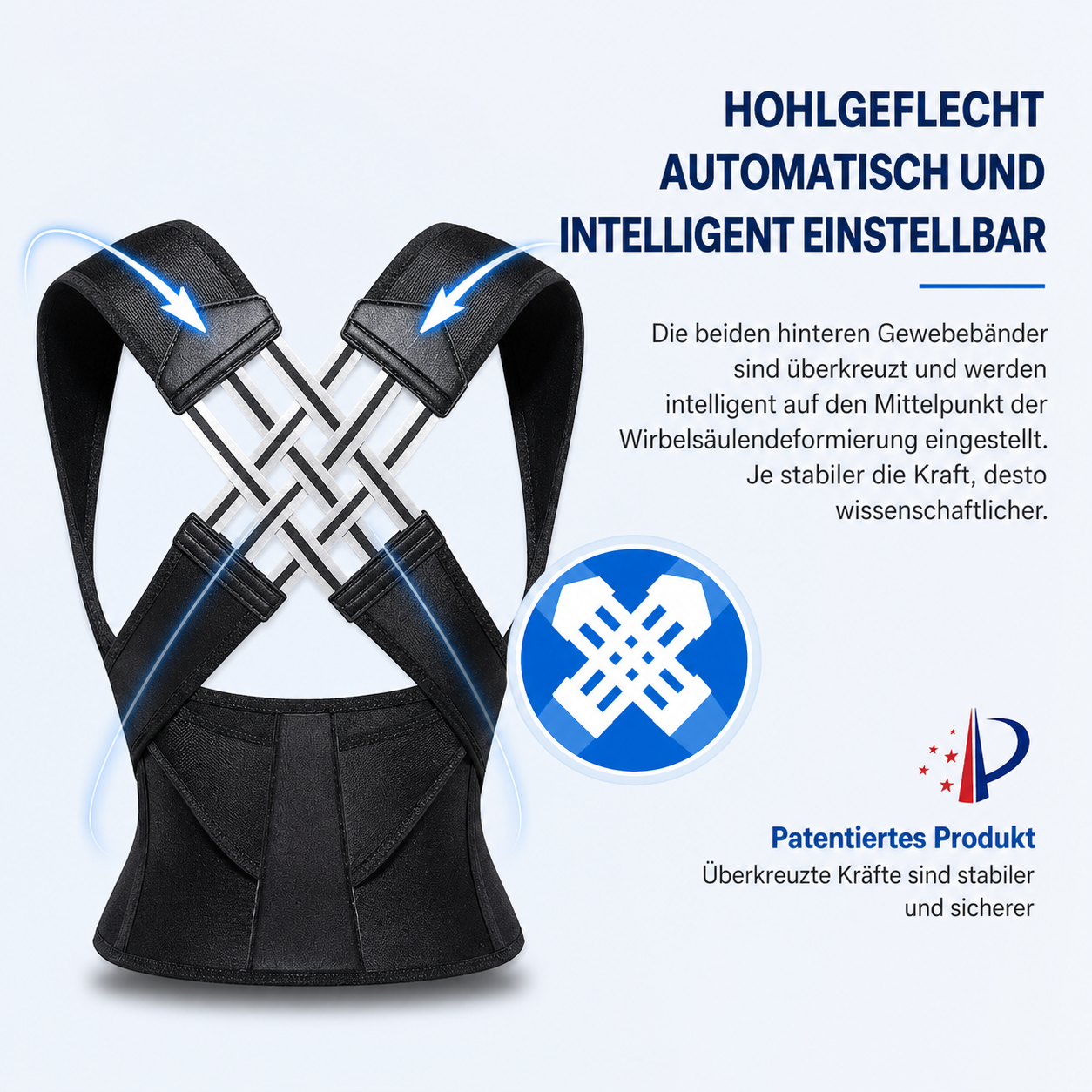 PostureFit™ – Verstellbarer Rückenstützgürtel zur Haltungs­korrekt