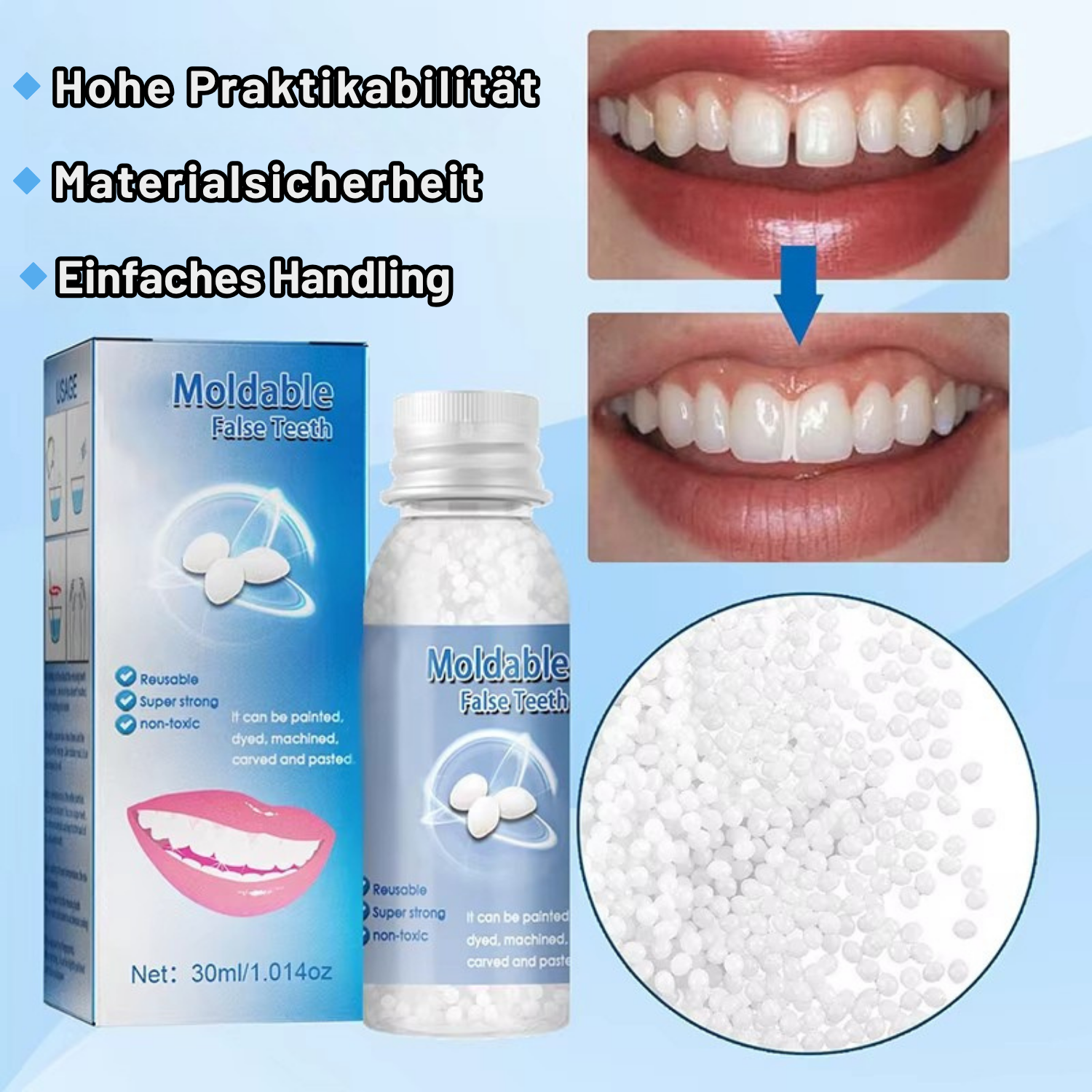 SmileFix™ - Natürlich Aussehendes Zahne Reparaturset (1+1 Gratis)
