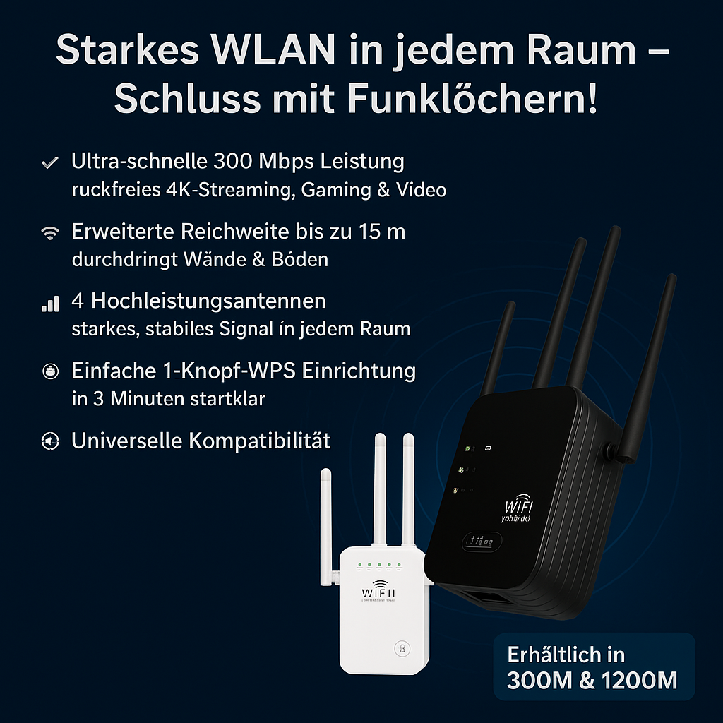 WiFiMax™- WiFi-Verstärker Signalbooster