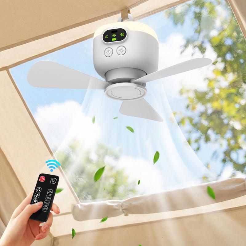 AeroLux™ - Mobiler Akku-Deckenventilator mit LED
