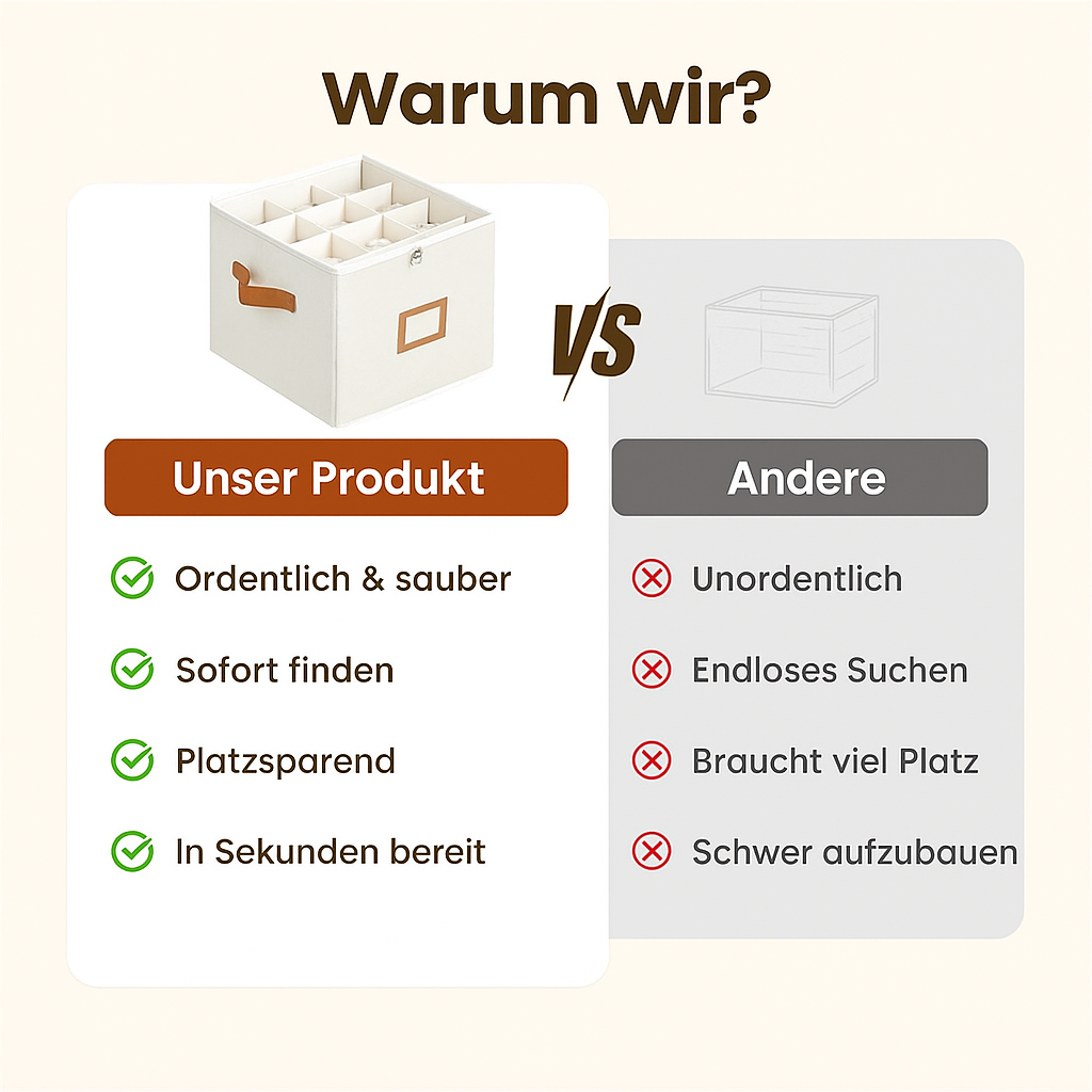 OrdnungsFach™ - Faltbarer Stoff-Schuhorganizer