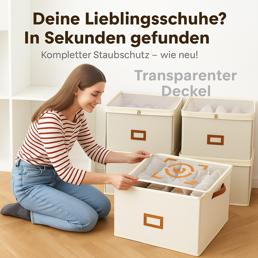 OrdnungsFach™ - Faltbarer Stoff-Schuhorganizer