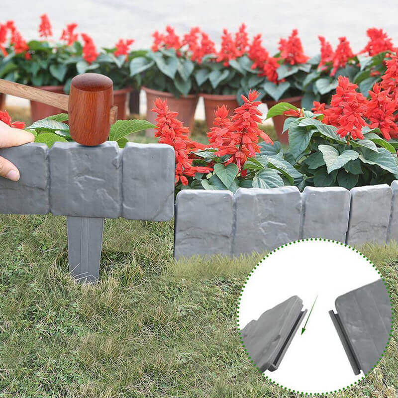 StoneEdge™ - Wetterfeste Gartenzaun-Steinoptik