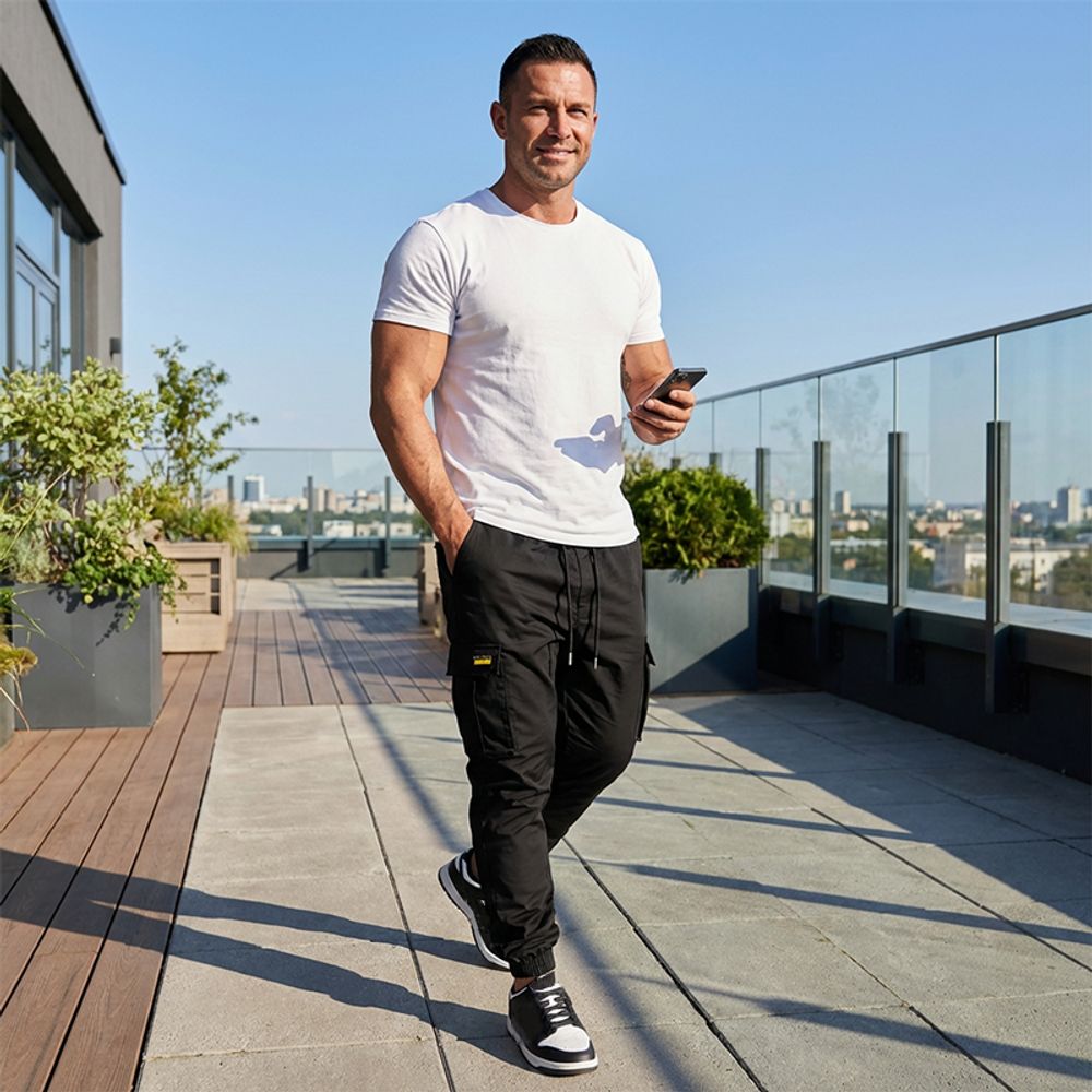 FlexCargo™ - Vielseitige Herren-Cargohose mit Kordelzug