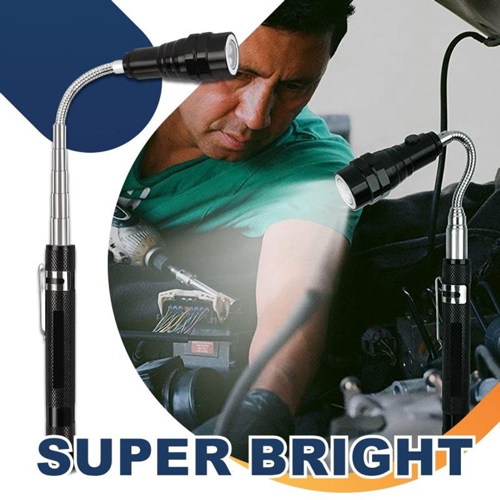 LumiFlex™ - Multifunktionale Magnet-Teleskop-Taschenlampe