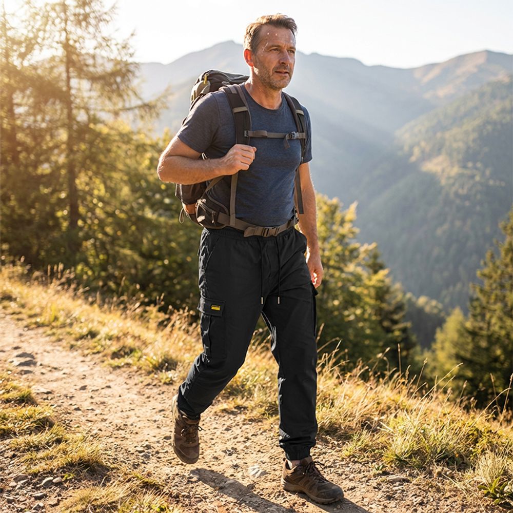 FlexCargo™ - Vielseitige Herren-Cargohose mit Kordelzug