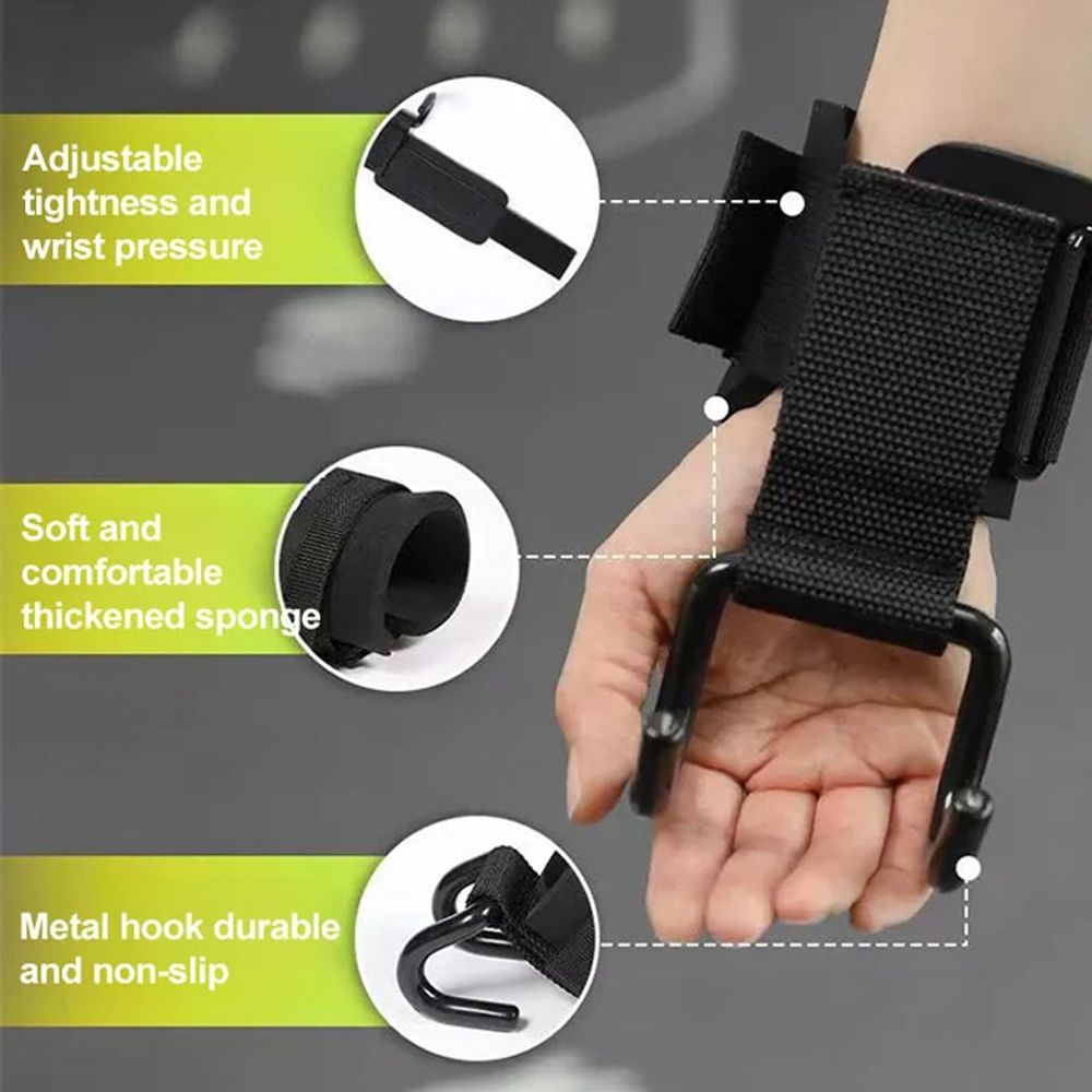 GripMaster™ - Professionelle Zughaken mit Handgelenkstütze