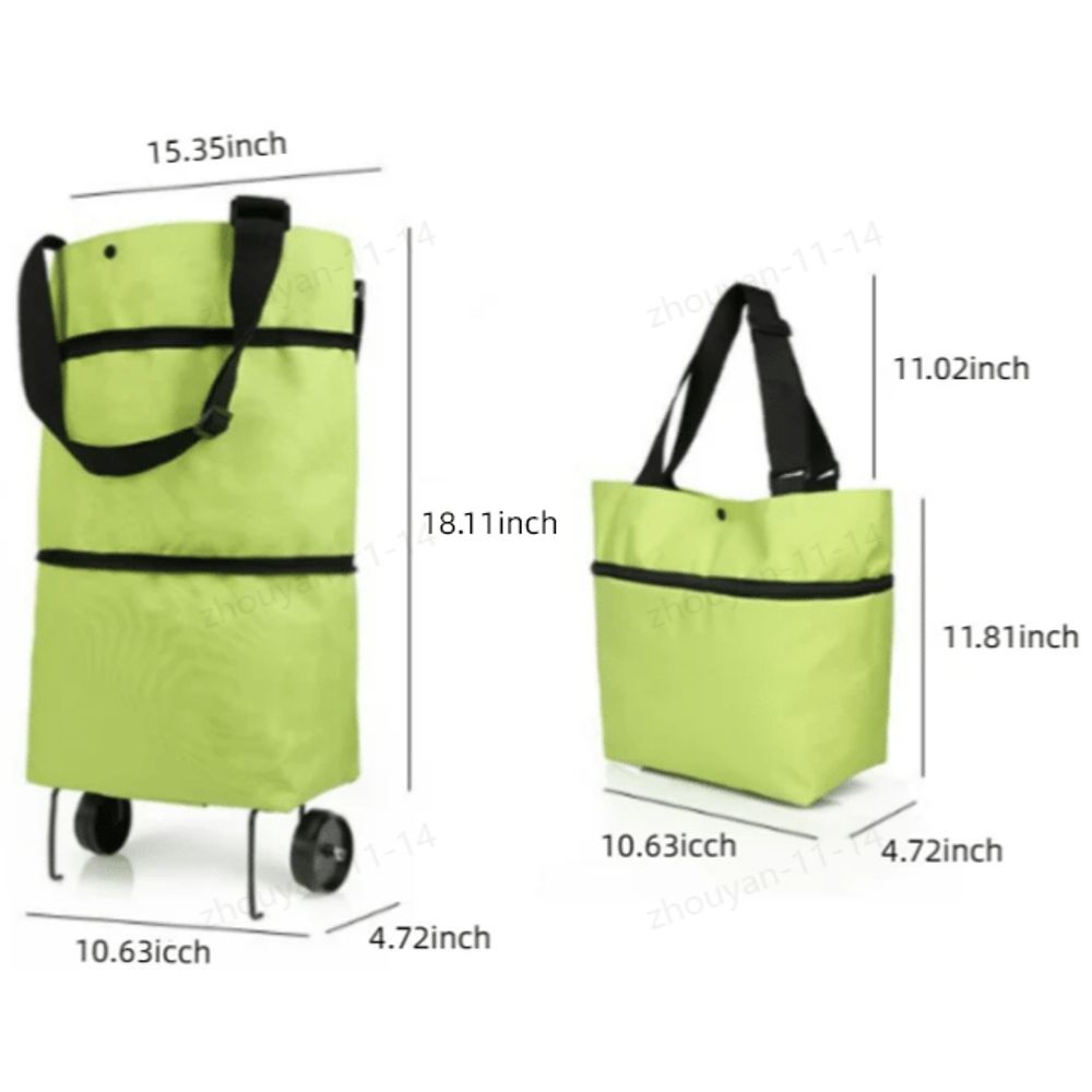 CarryFlex™ - Faltbare Einkaufstasche mit Rollen