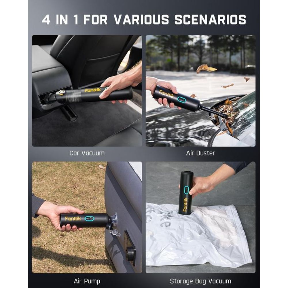 CleanApex™ - Kabelloser 4-in-1 Auto-Staubsauger
