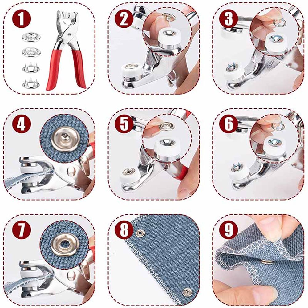 KnopfMeister™ - DIY-Druckknopf-Komplettset
